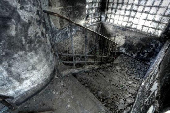 burning stairs